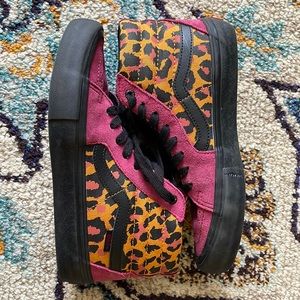 Vans Sk8-hi Pro cheetah print womens 9